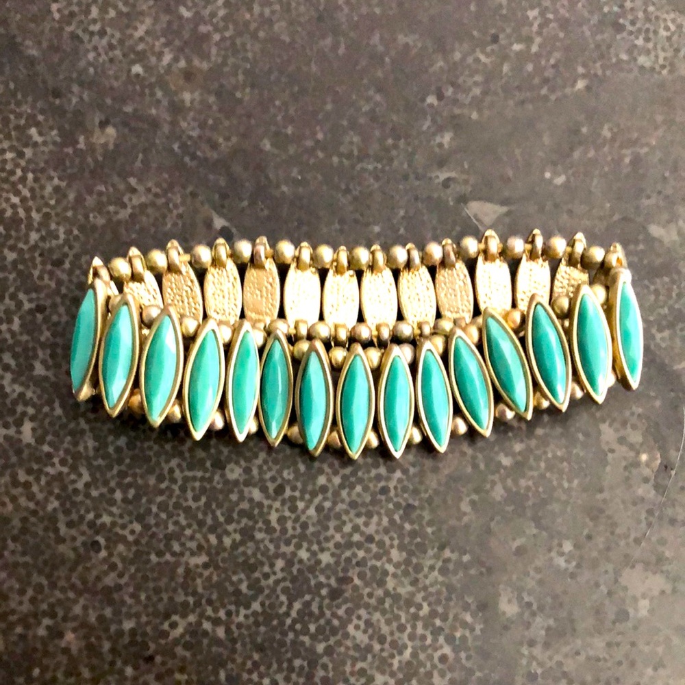 Turquoise and Gold Bracelet